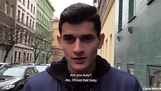 Mediocre gay for pay cumshot - CZECH HUNTER 525